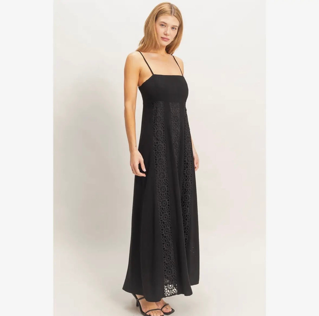 Noir Woven Maxi Dress