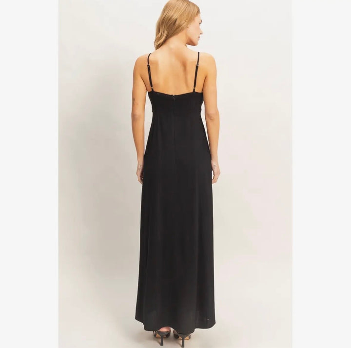Noir Woven Maxi Dress