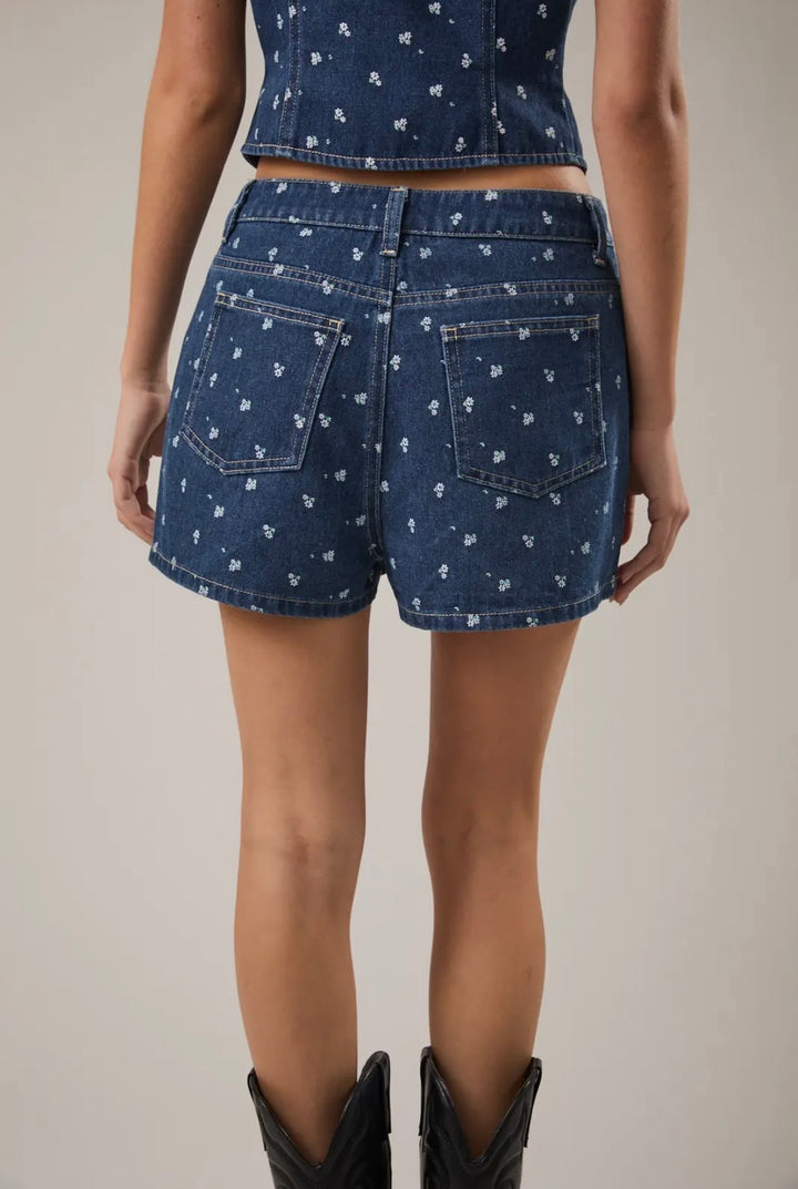 Denim Daisy Skort