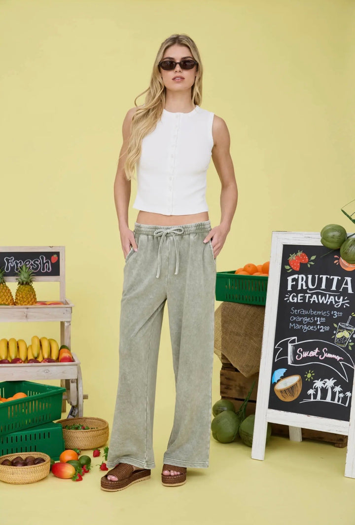 Misty Olive Sweats