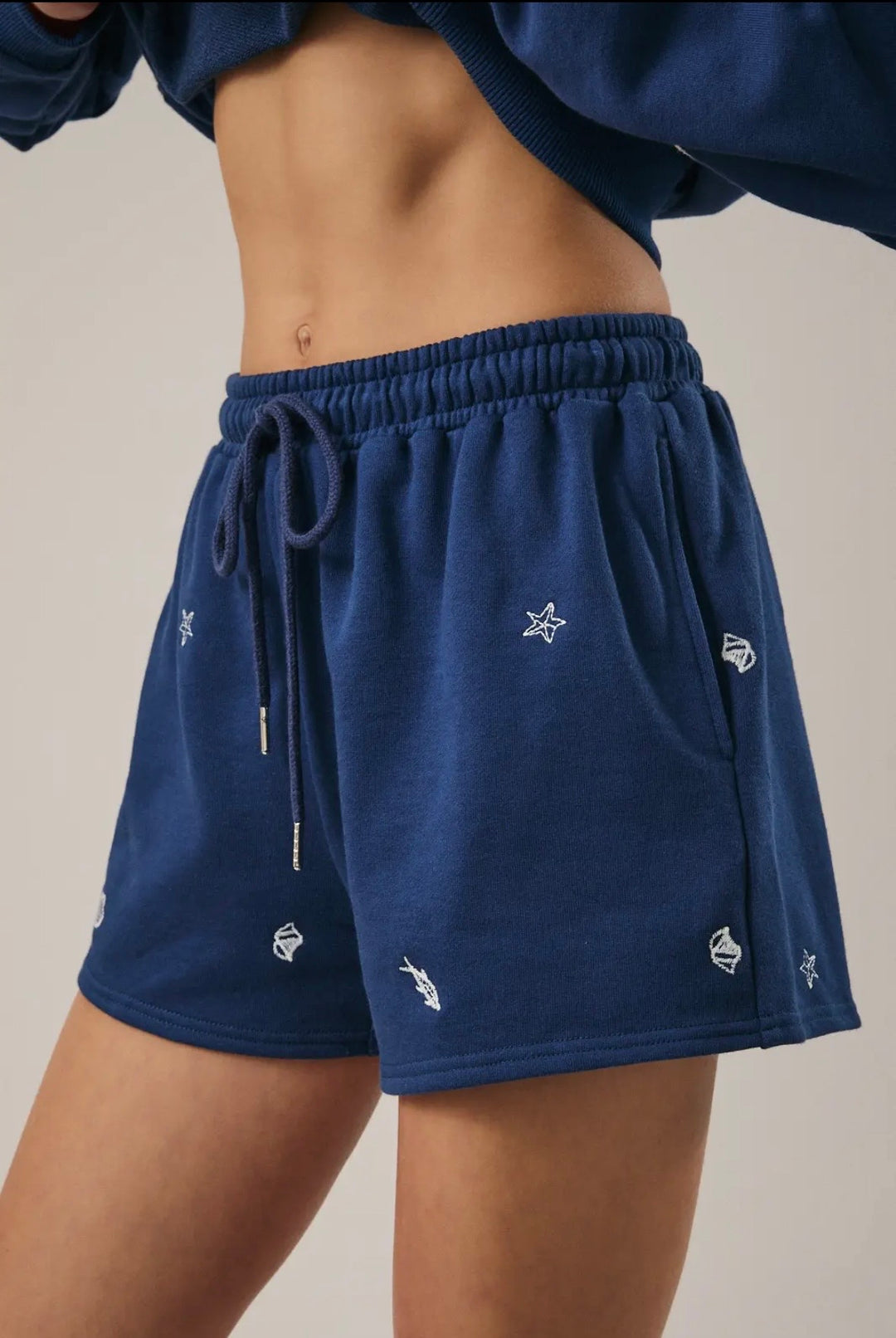 Embroidered Marine Shorts