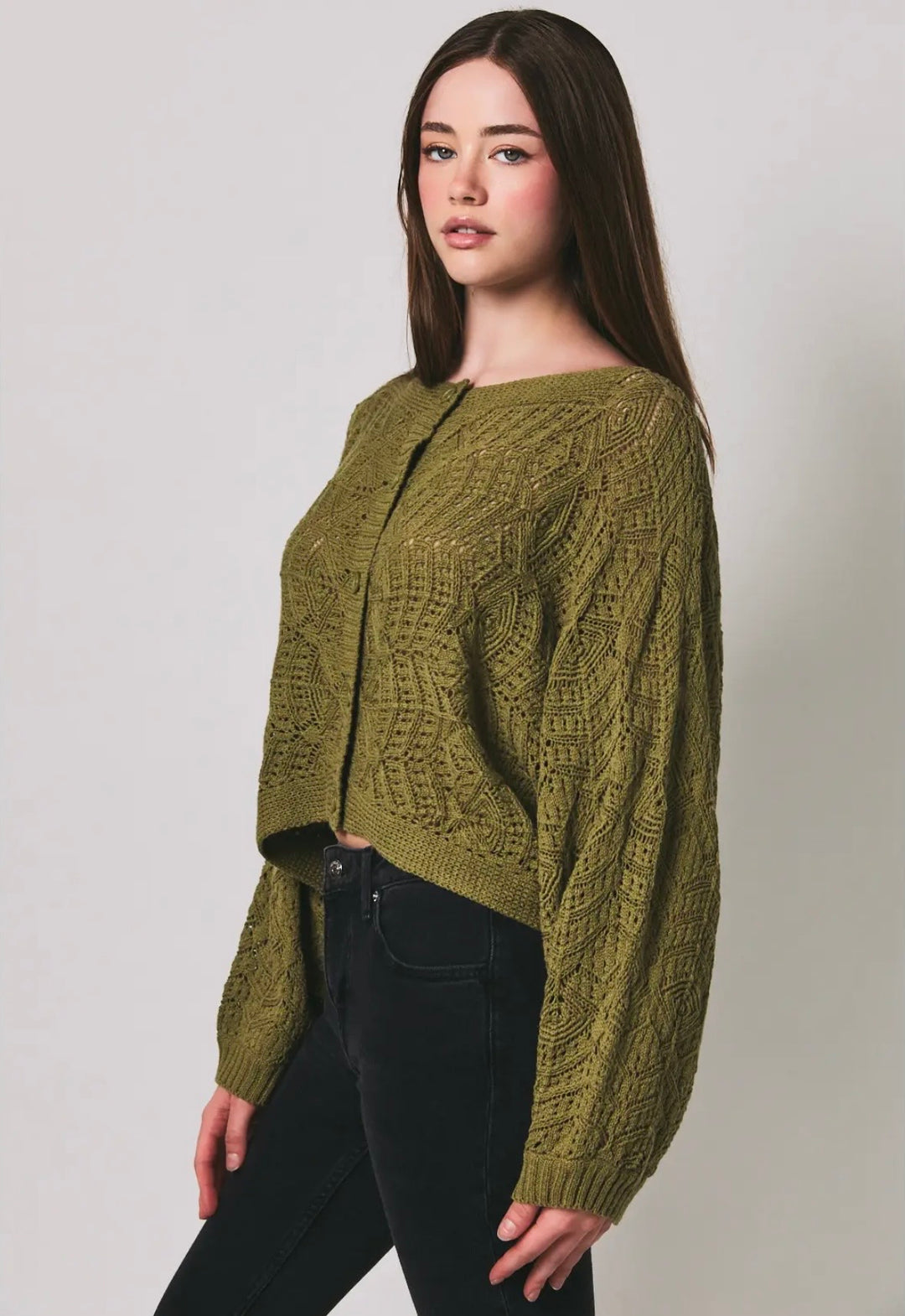 Olive Cardigan