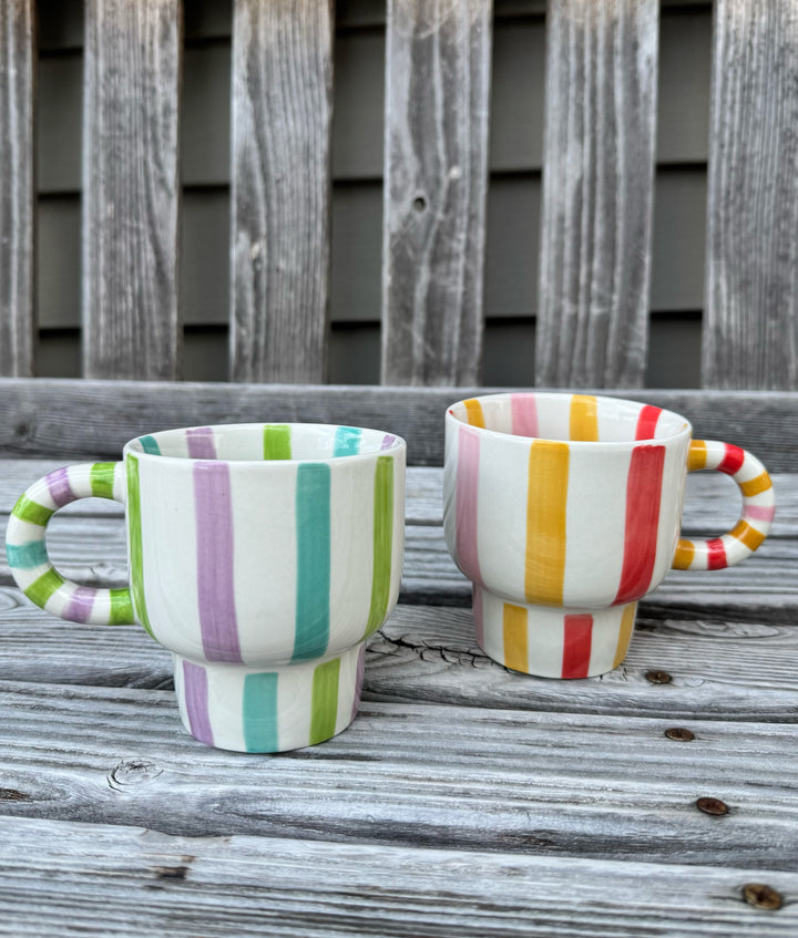 Ava stripe mug