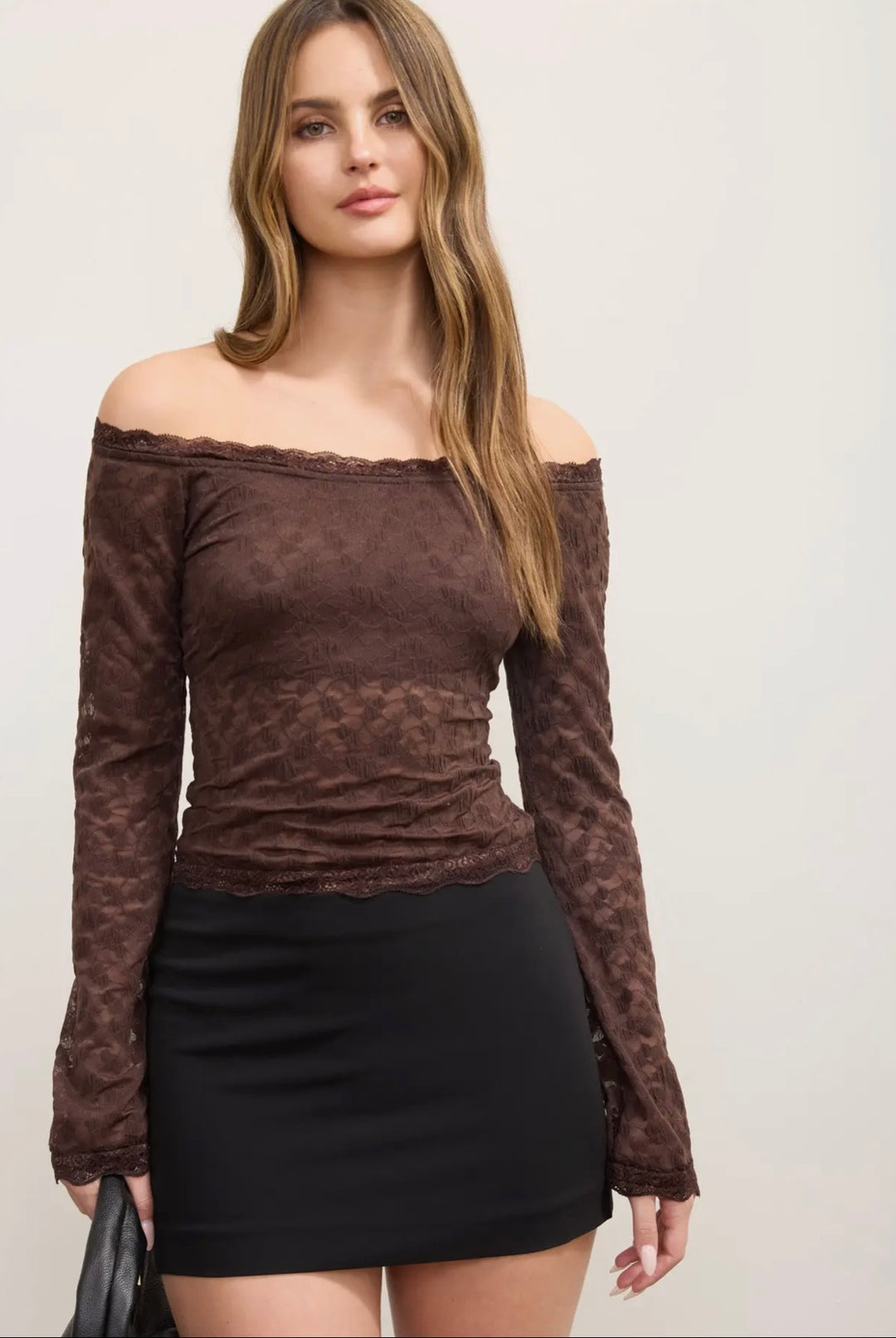 Chocolate Lace Top