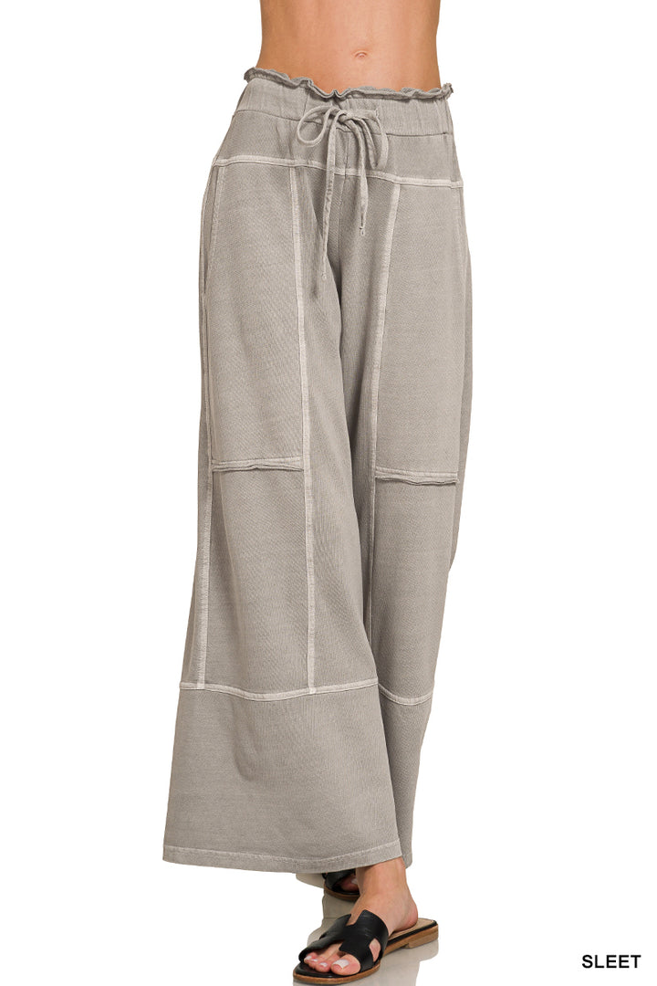 Exposed Seam Flare Pant