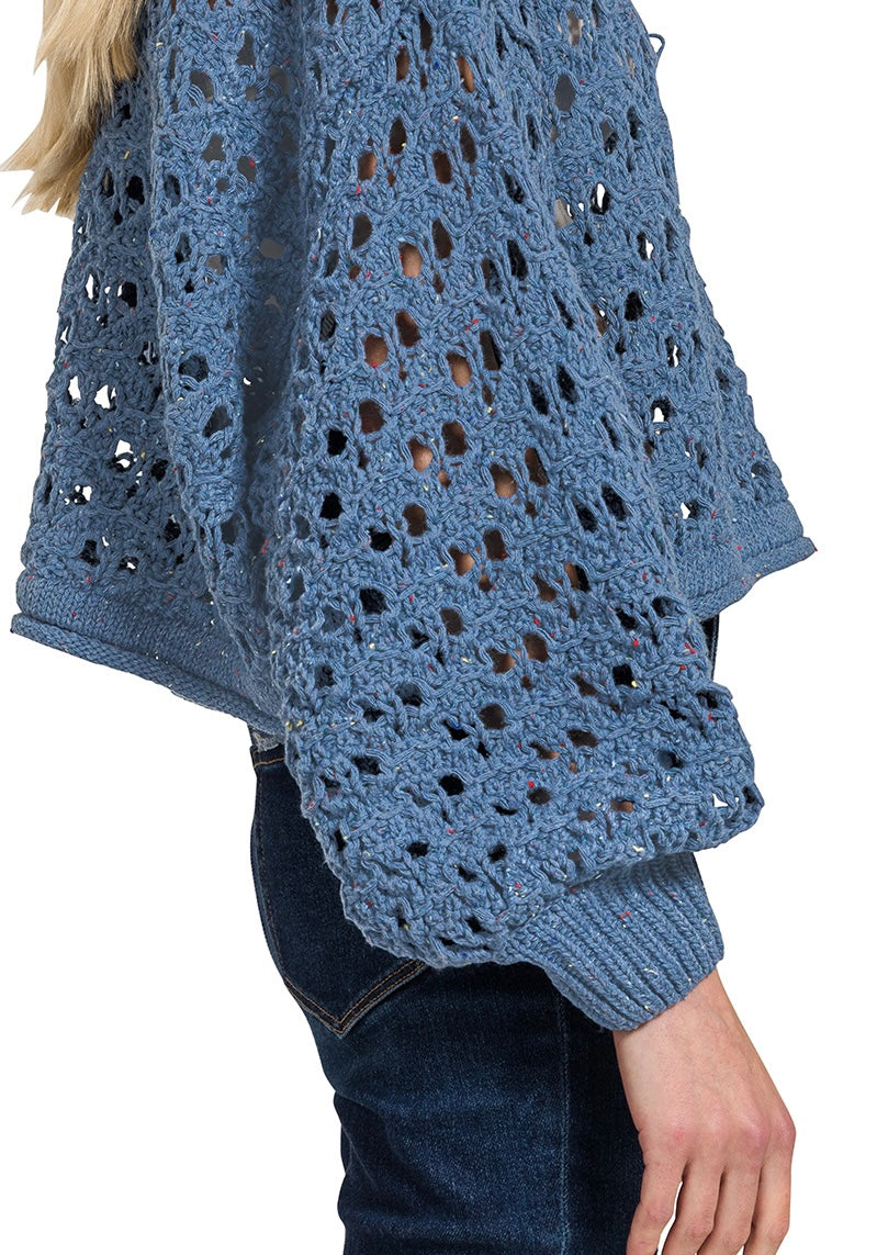 Boho Crochet Sweater