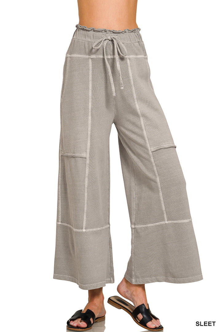 Exposed Seam Flare Pant