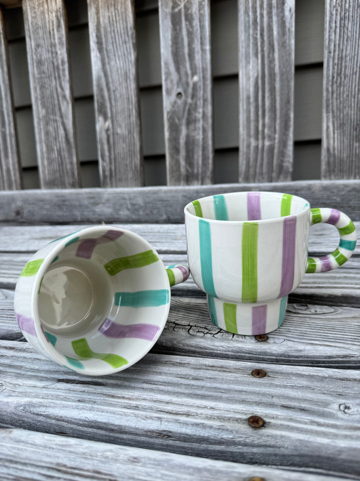 Ava stripe mug