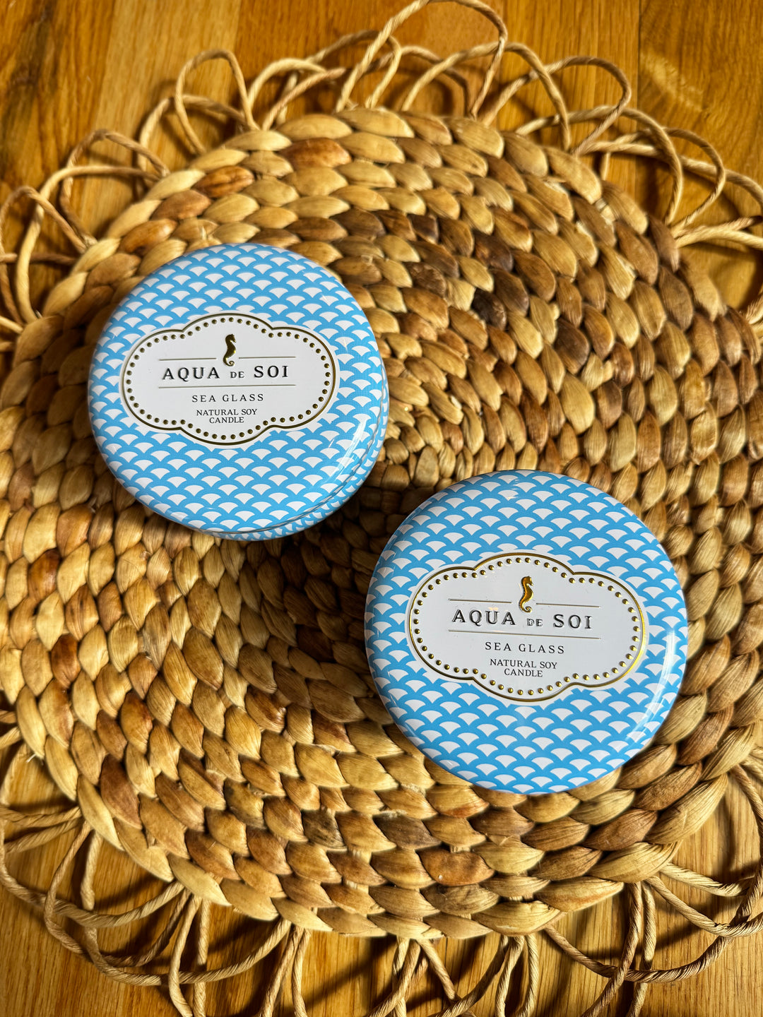 Sea Glass Tin Candle