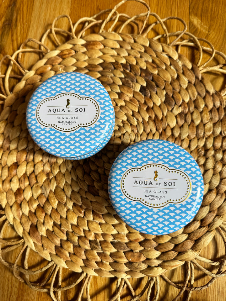 Sea Glass Tin Candle