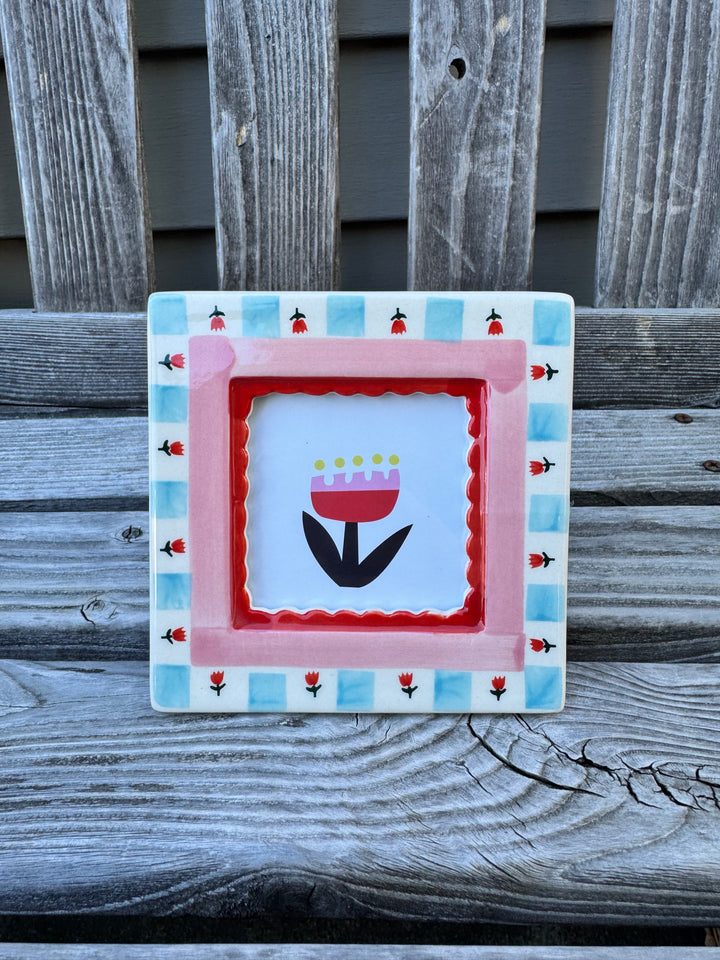 Ceramic Photo Frame - Flower