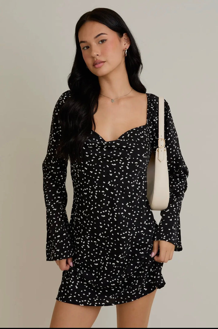 Dotted Mini Dress