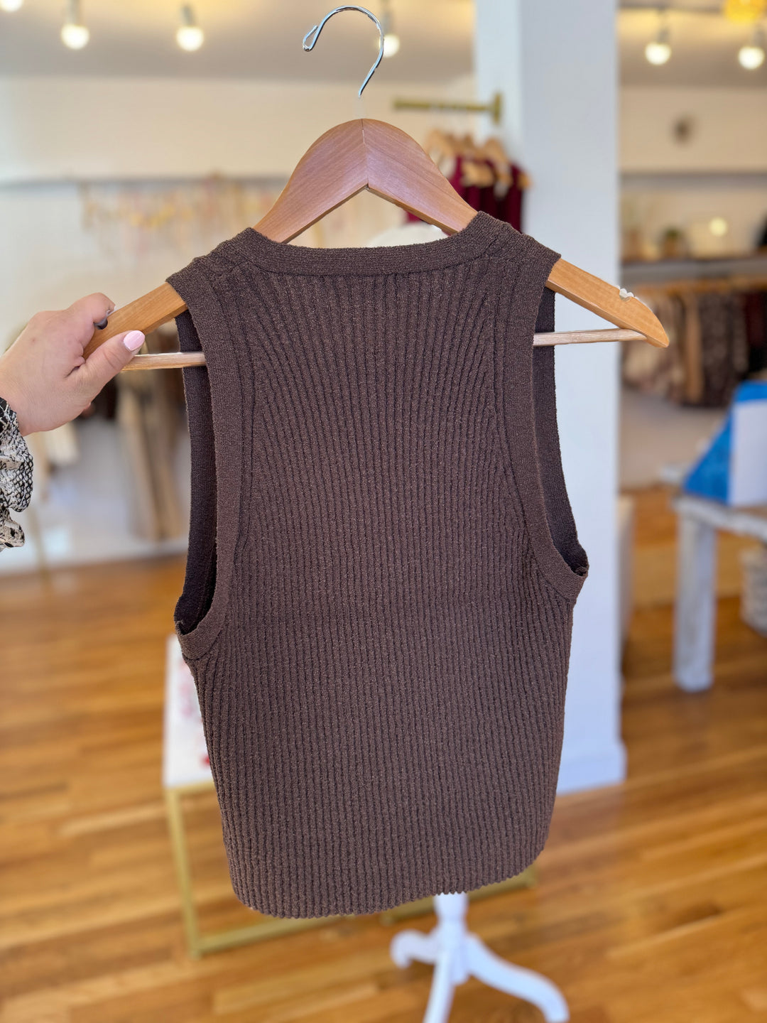 Mocha Sweater Vest