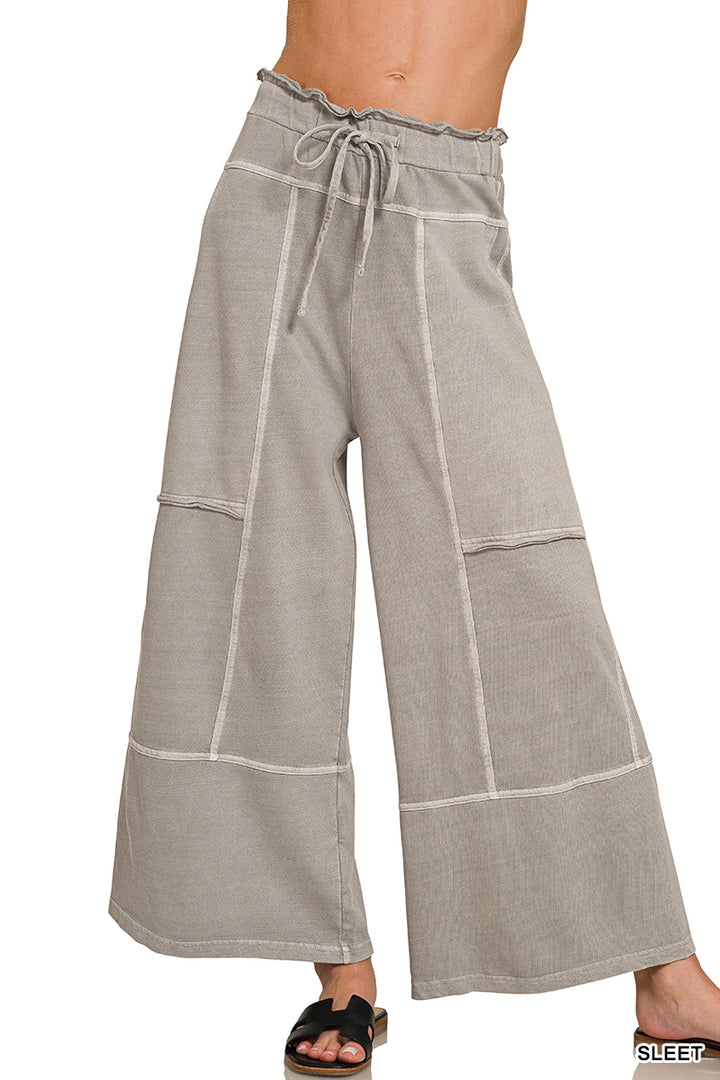 Exposed Seam Flare Pant
