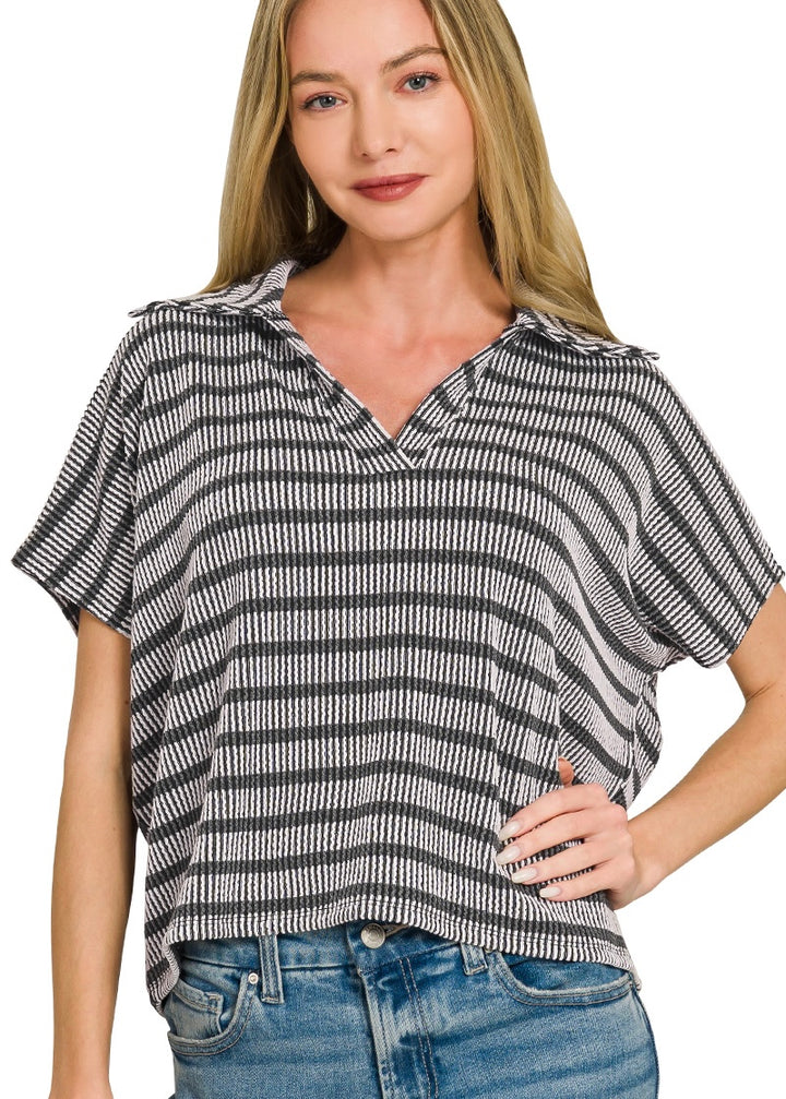 Smokey Stripe Top