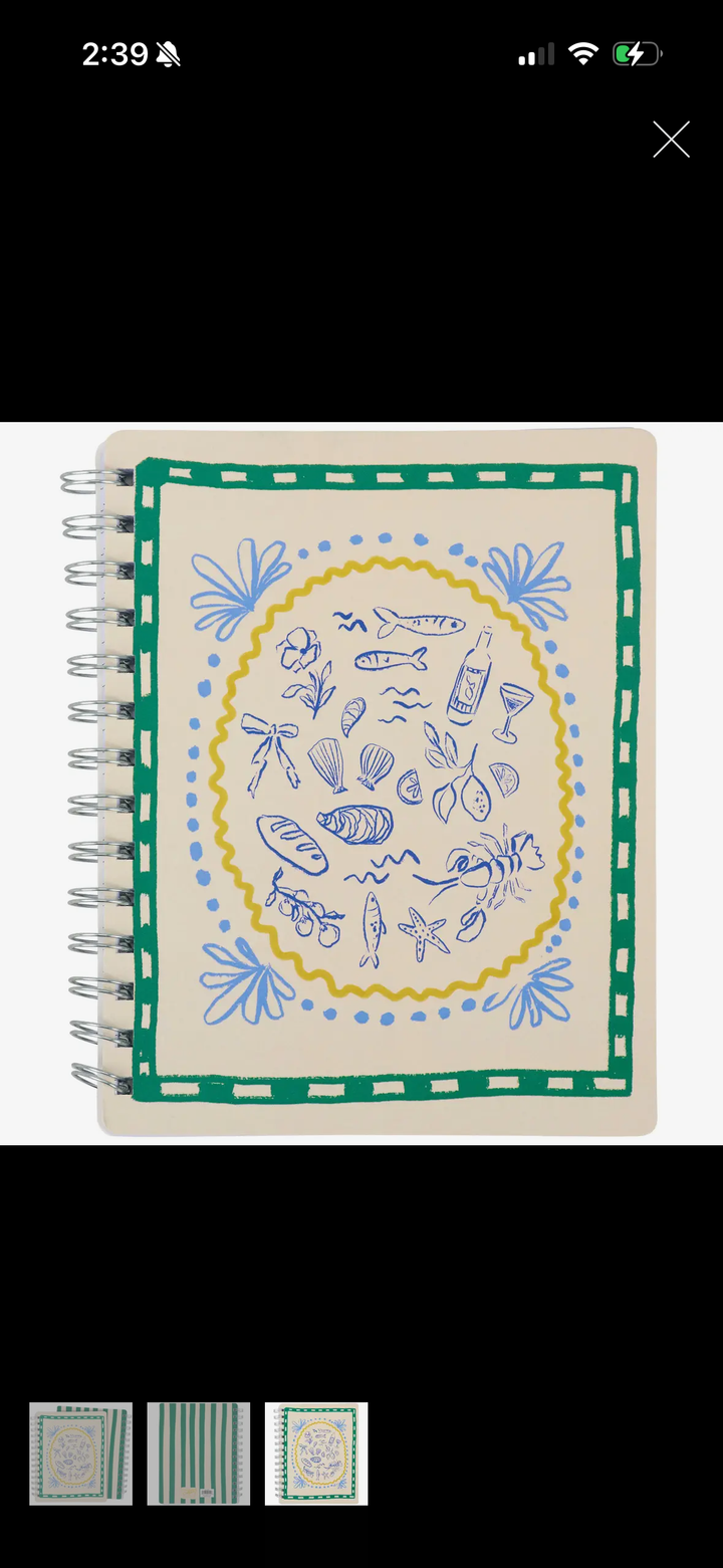 Italian Coast Spiral Notebook
