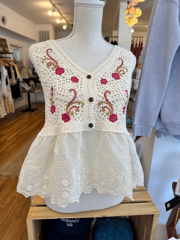 Paisley Peplum Blouse