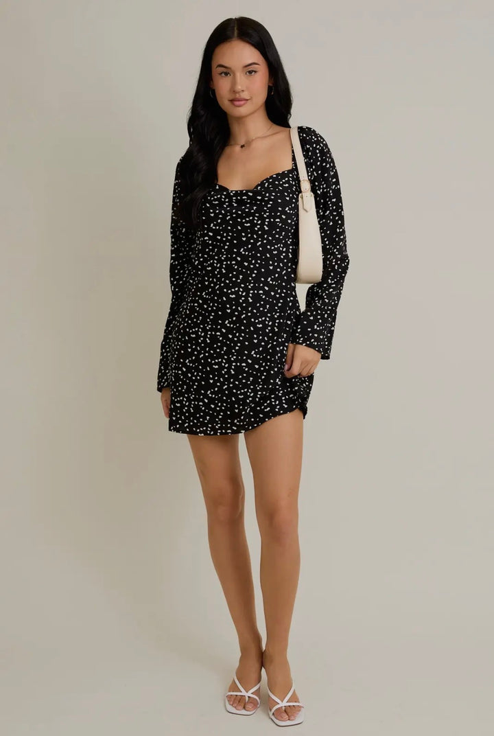 Dotted Mini Dress