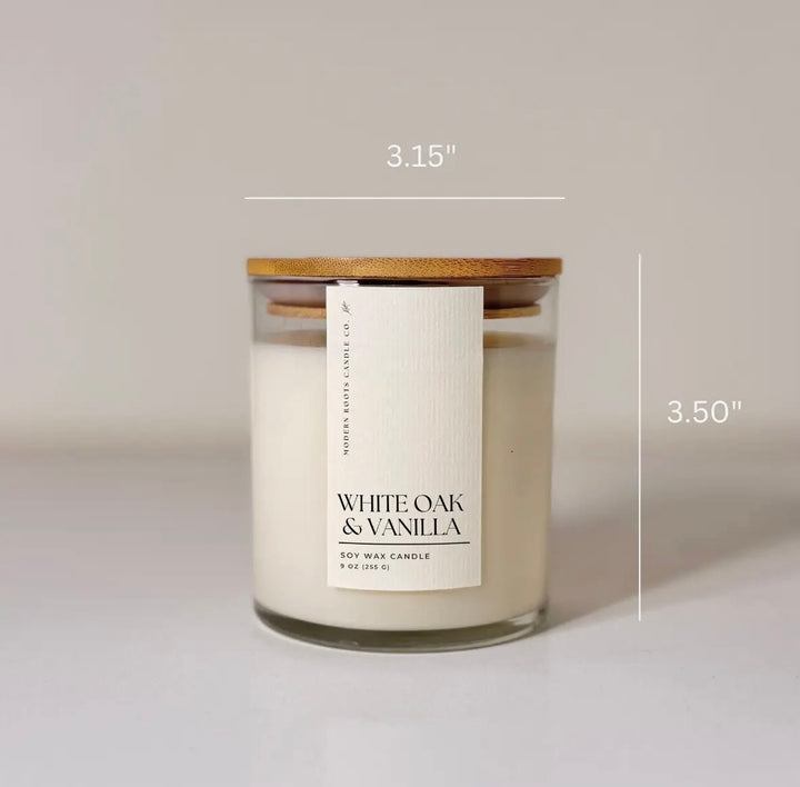 White Oak & Vanilla Candle