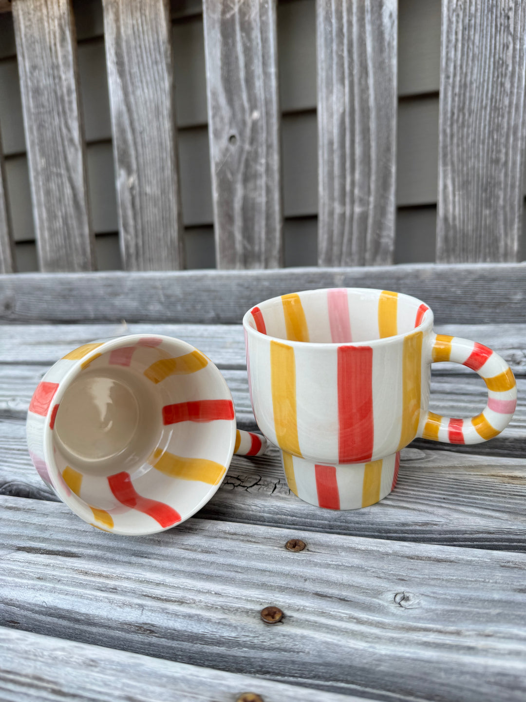 Ava stripe mug