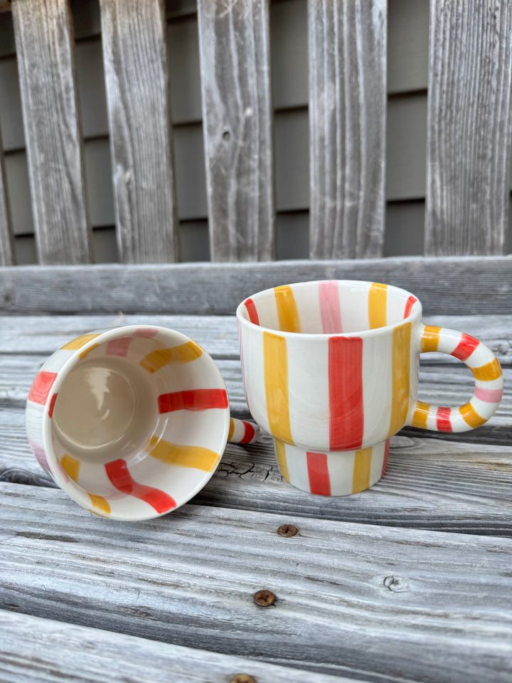 Ava stripe mug