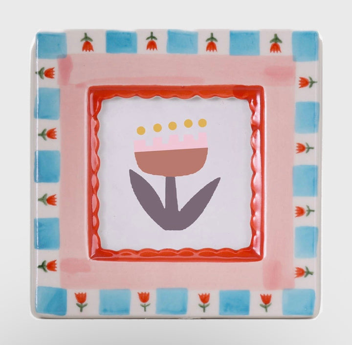 Ceramic Photo Frame - Flower