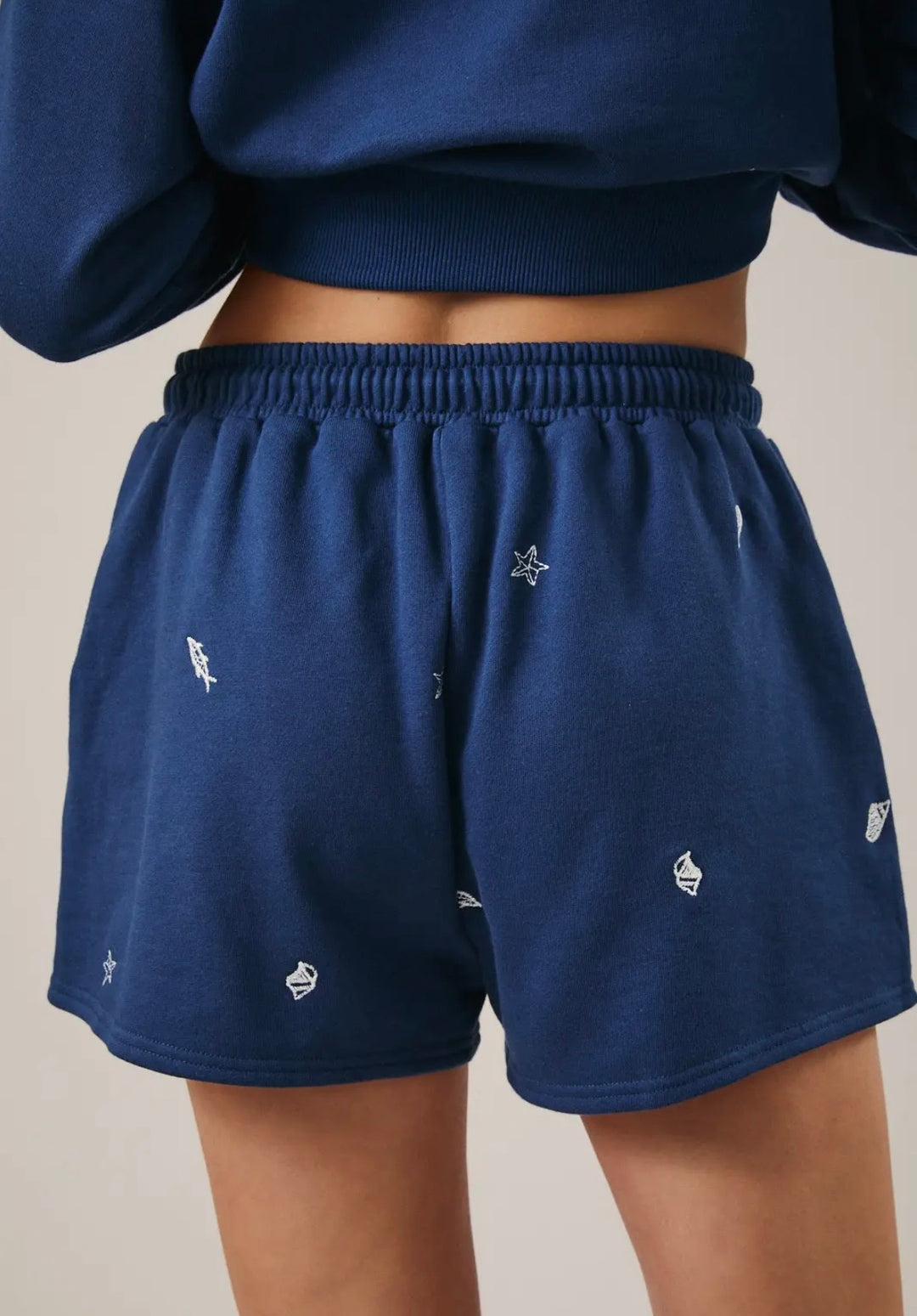Embroidered Marine Shorts
