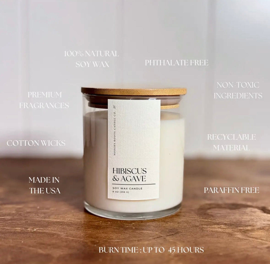 Hibiscus & Agave Candle