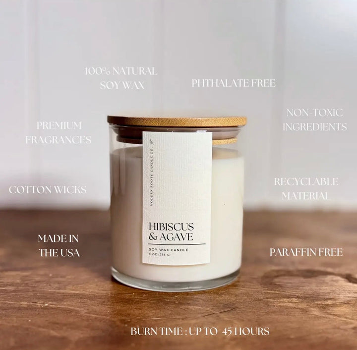 Hibiscus & Agave Candle