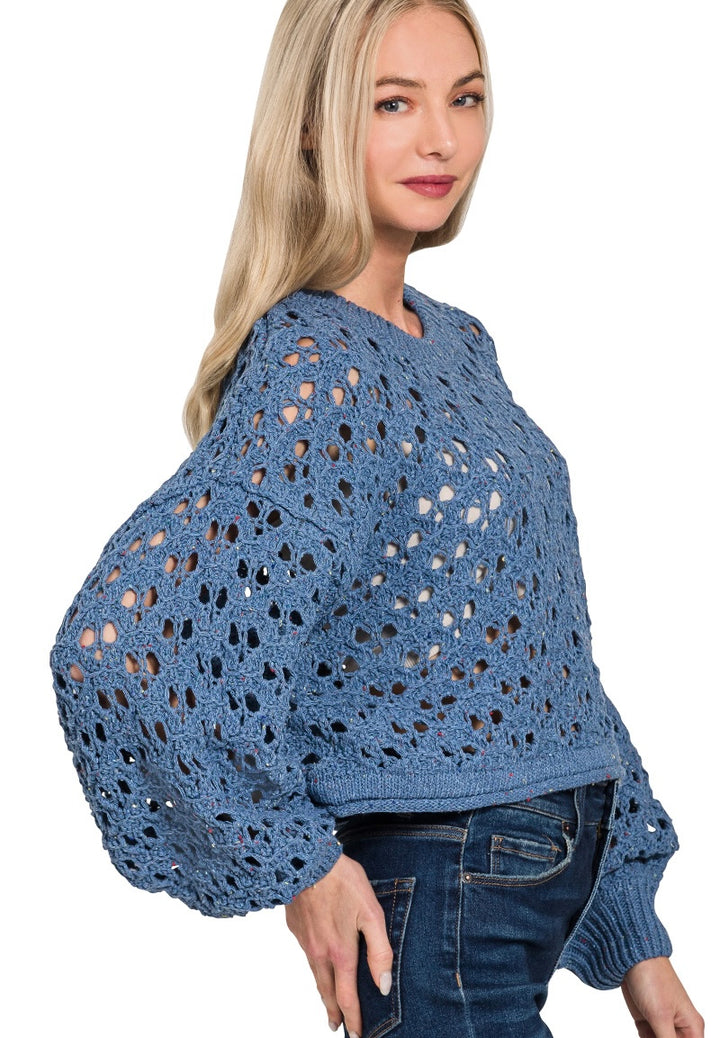 Boho Crochet Sweater