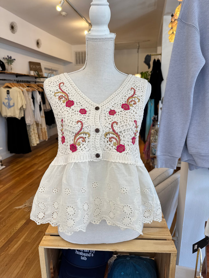 Paisley Peplum Blouse