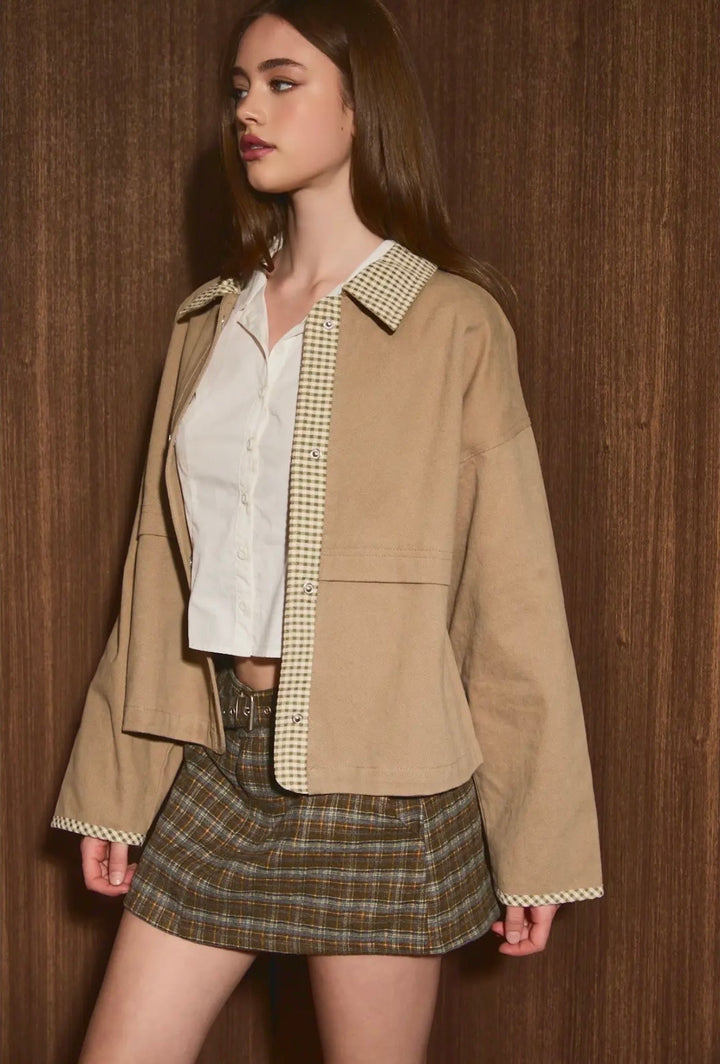 Gingham Button-Up