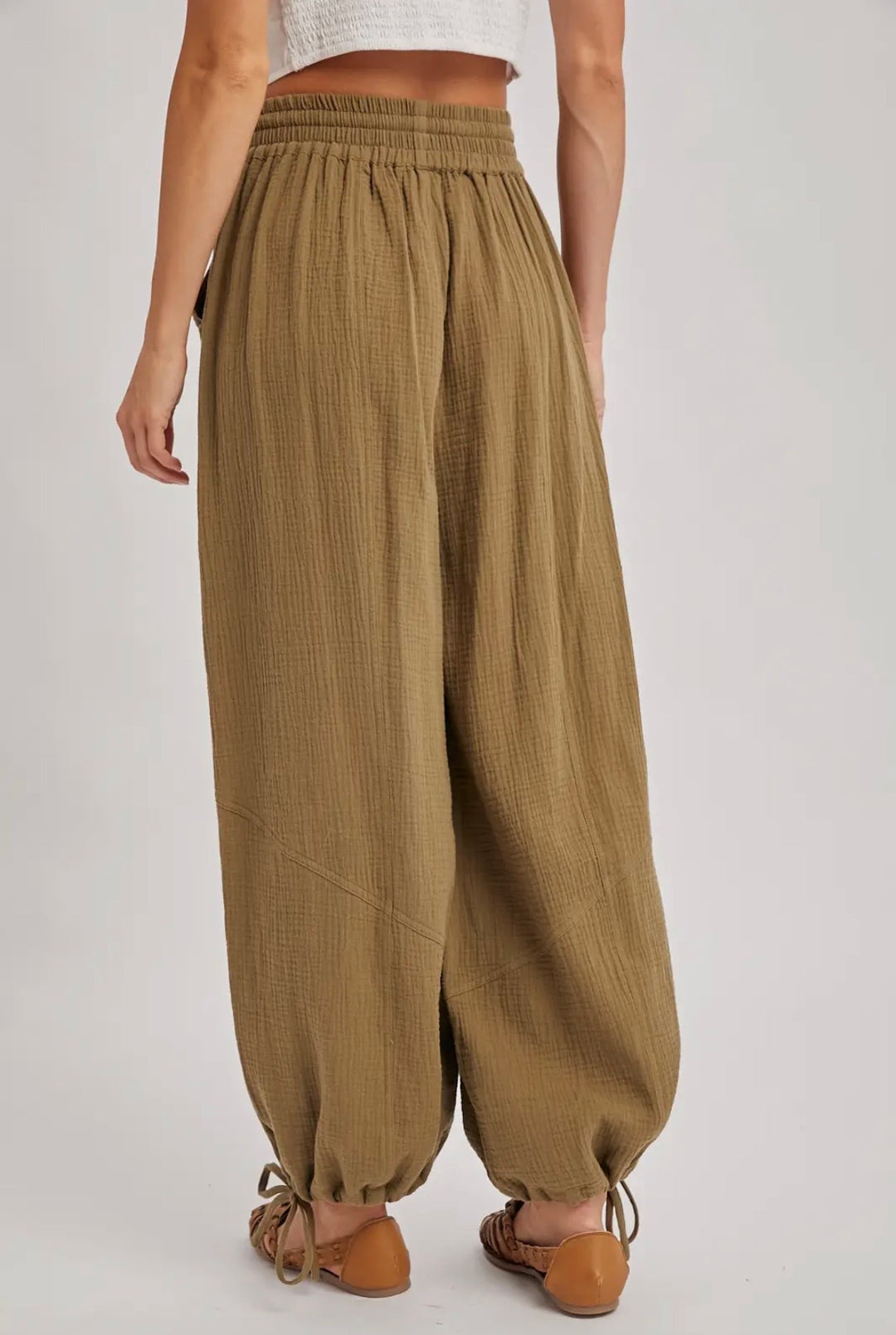 Boho drawstring pant