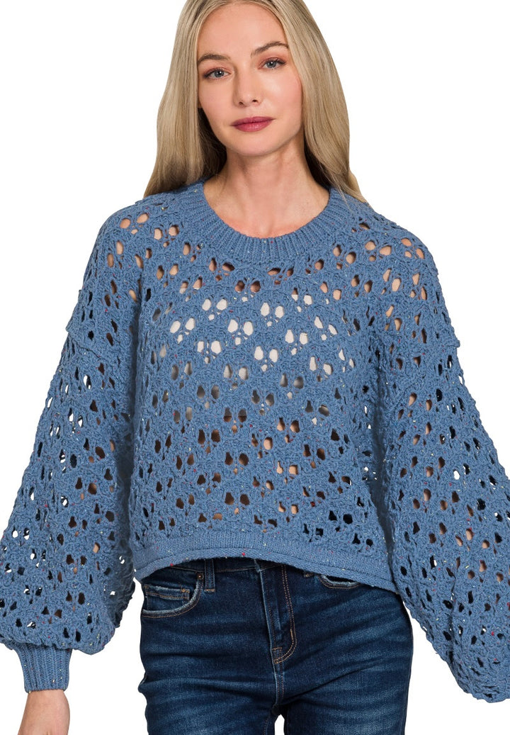 Boho Crochet Sweater