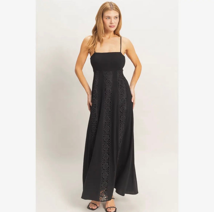 Noir Woven Maxi Dress