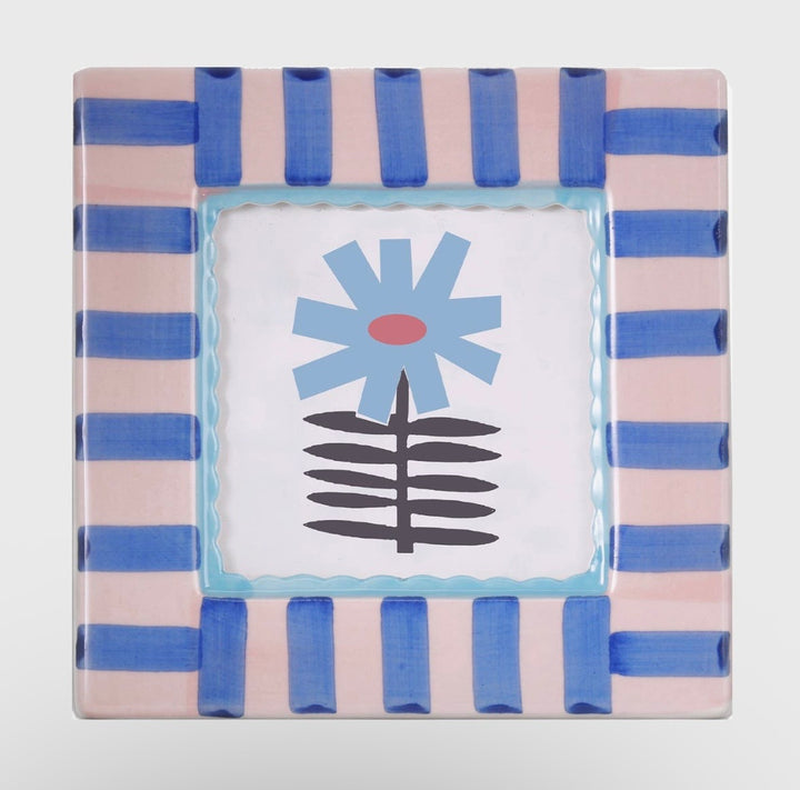 Ceramic Photo Frame- Stripes