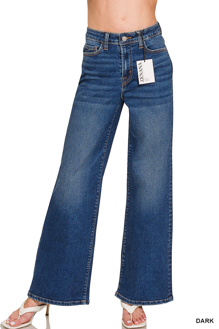 Dark Wash Straight Leg Jeans