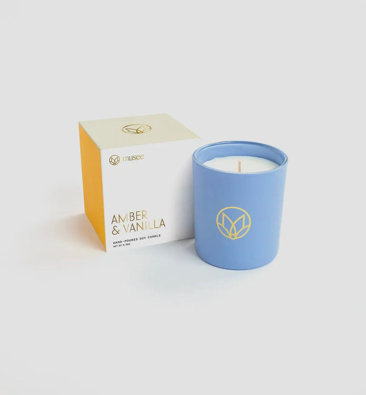 Amber & Vanilla Boxed Candle